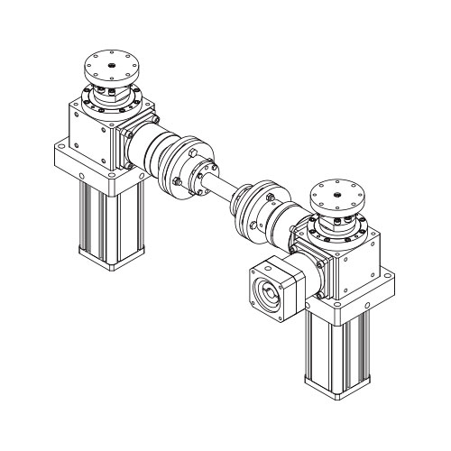 RB-G2-AHT 2軸螺桿升降機活塞型式
