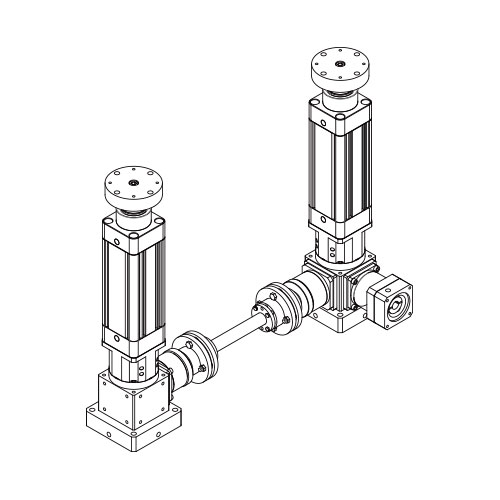 RB-G2-JDT 2軸螺桿升降機電缸型式