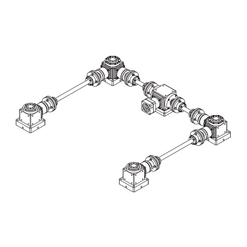 RB-G4U-A-BS 螺桿升降機 (不附螺桿)型式